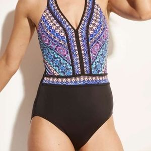 Aqua Green One Piece Swimsuit Size Medium